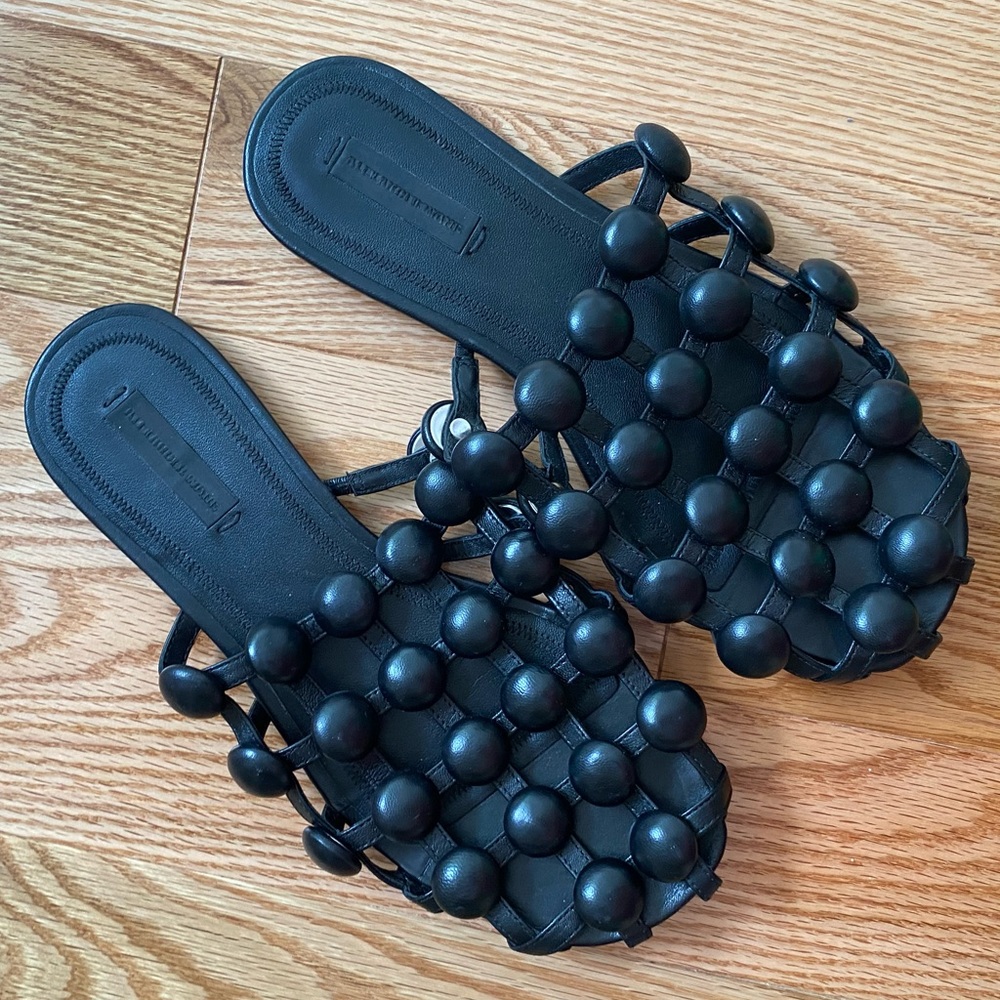 Alexander Wang Black Mules